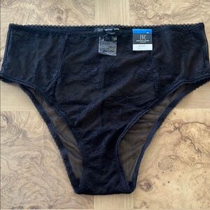INC International Concepts Women's Black Lace Panties